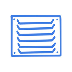 Ventilation grill line vector doodle simple icon