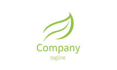 Premium leaf ecology environment logo design