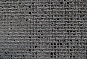 Dirty old burlap fabric textured background