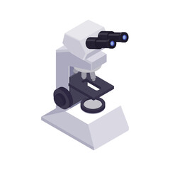 Microscope Isometric Icon