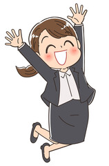 ストレスから開放された就活生