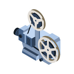Naklejka premium Film Projector Illustration
