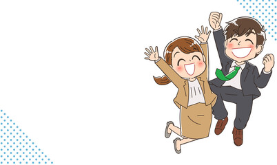 ストレスから開放されたビジネスマン