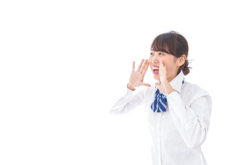 叫ぶ学生