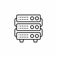 Network Storage icon in vector. Logotype
