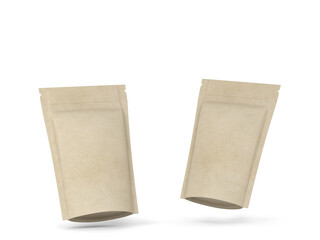 Blank zipper package mockup