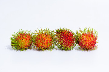 four Lambutan on a white background