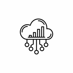 Cloud Testing icon in vector. Logotype