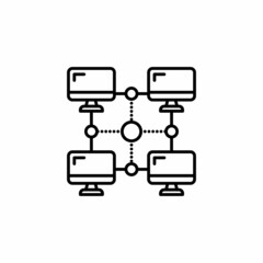 Fototapeta na wymiar Network Architecture icon in vector. Logotype
