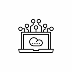 Cloud Service icon in vector. Logotype