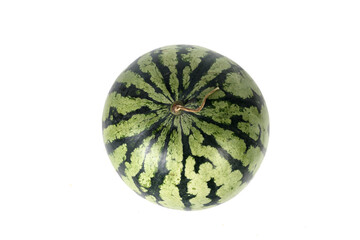 water-melon isolated on white background flat lay