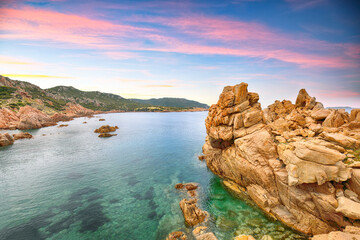 Fantastic view of popular travel destination Costa Paradiso.
