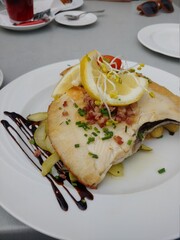 grilled salmon steak