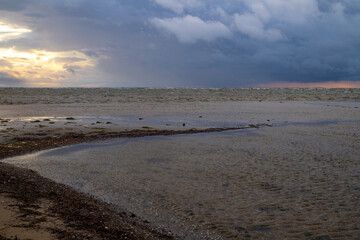 aufkommendes Gewitter am Strand von Lubmin