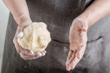 chef preparing dough