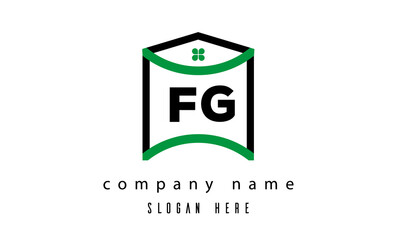 FG creative real estate latter logo vector