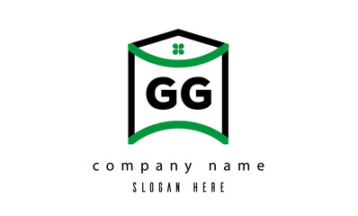 GG creative real estate latter logo vector