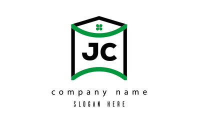 JC creative real estate latter logo vector