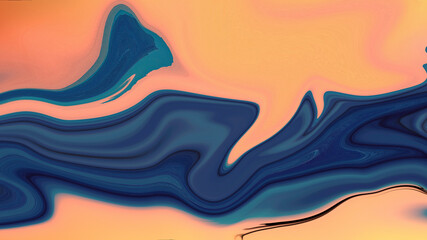 Psychedelic Colorful Abstract Modern Hand Painted Background Swirls Pattern Design