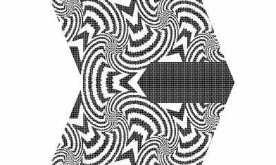 Fototapeta premium Black and white abstract background, pattern design 