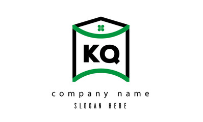 KQ creative real estate latter logo vector