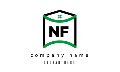 NF creative real estate latter logo vector