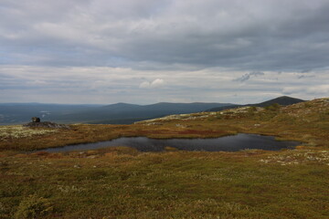 landscape with mountains