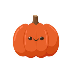 Pumpkin cartoon vector. Halloween vector background. Pumpkin face vector.