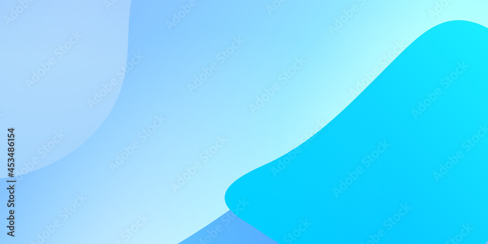 Wall mural light blue abstract background with wave fluid dynamic shapes. purple and blue fluid color backgroun