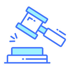 justice trendy icon, glyph style isolated on white background. Symbol for your web site design, logo, app, UI.