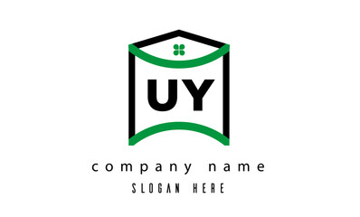 UY real estate latter logo vector