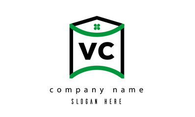 VC real estate latter logo vector