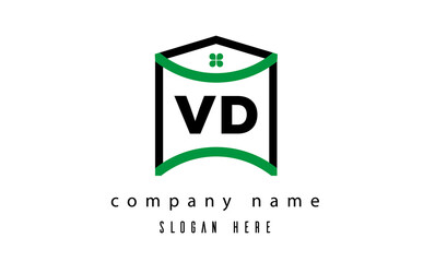 VD real estate latter logo vector