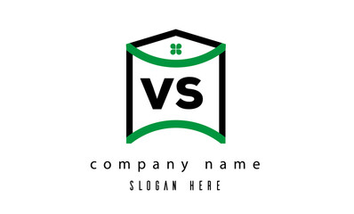 VS real estate latter logo vector