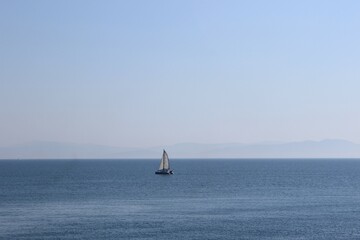 sailing on the sea