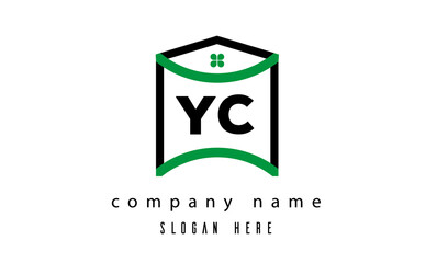 YC real estate latter logo vector