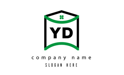 YD real estate latter logo vector
