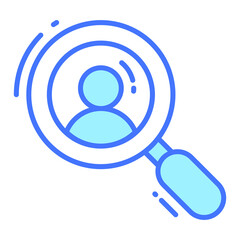 searching trendy icon, glyph style isolated on white background. Symbol for your web site design, logo, app, UI.