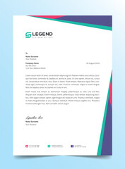 Professional Letterhead corporate letterhead Minimalist Letterhead Template