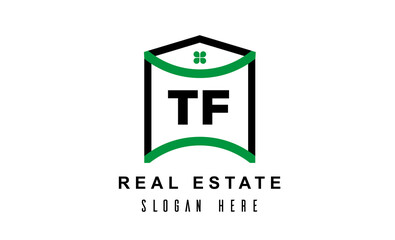TF real estate latter logo vector