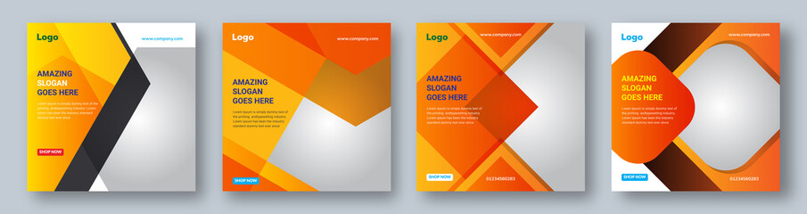 Social Media Post Design Banner Template Layout Background, Any Business Promotion Purpose	