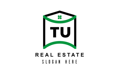 TU real estate latter logo vector