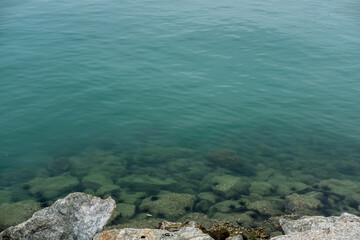 Landscape view of rocky coast