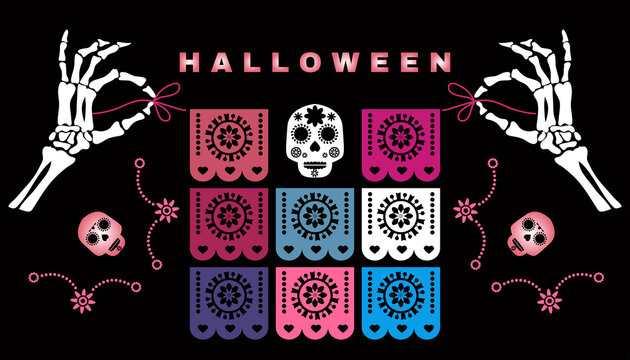 Mexican Halloween background 2