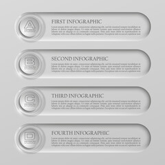 Information infographic statistic vector presentation. Graphic composition for your business presentations. Four glossy button for your annotations. Four color sticker for registration of proposals