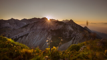 Sonnenaufgang Hafelekar Nordkette Innsbruck