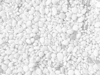 Surface of the White pebble stone texture rough, gray-white tone. Use this for wallpaper or background image. There is a blank space for text.