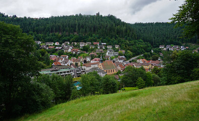Fototapeta na wymiar Bad Teinach-Zavelstein im Nordschwarzwald, Deutschland