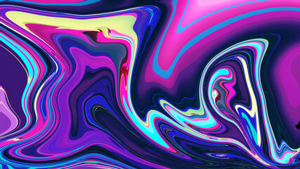 Colorful Abstract Modern Hand Painted Liquid Background Swirls Pattern Design