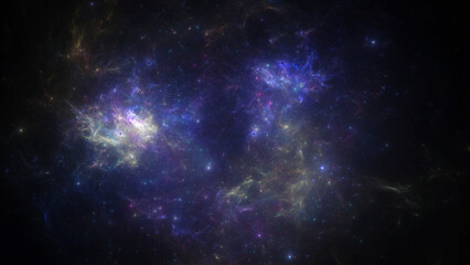 Obraz na płótnie Canvas Deep space nebula with stars. Space illustration.